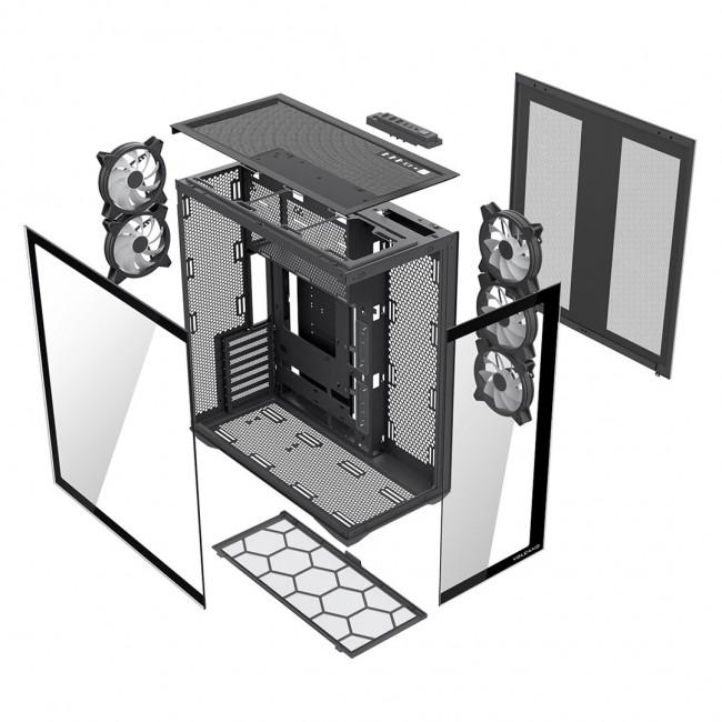 MODECOM Volcano SPACE XL ARGB FULL TOWER 5F Black