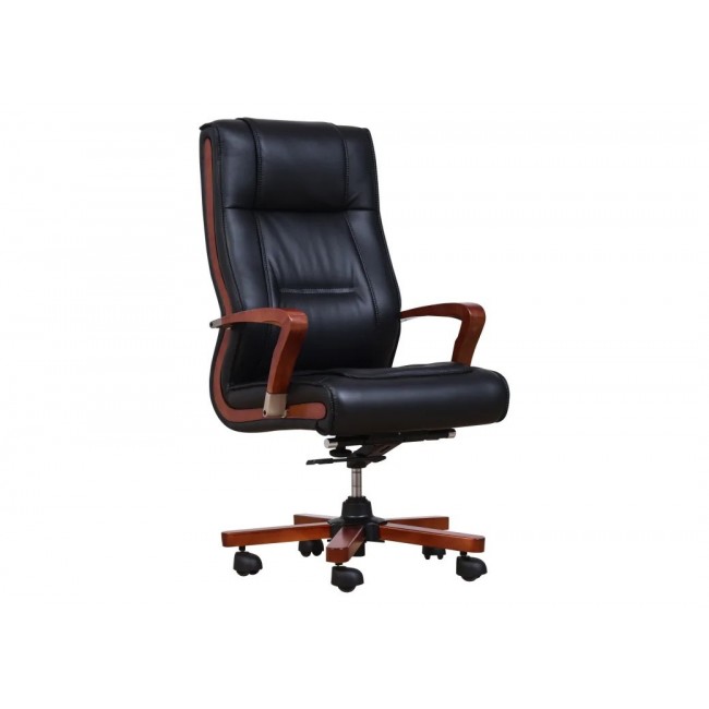 AMBASSADOR leather armchair black AMBASSADOR leather armchair black