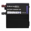 Qoltec 51958 Smart Monolith charger for LiFePO4 AGM GEL SLA batteries | 10A | 12V