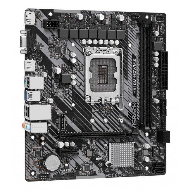 Asrock H610M-HDV/M.2 R2.0 Intel H610 LGA 1700 micro ATX