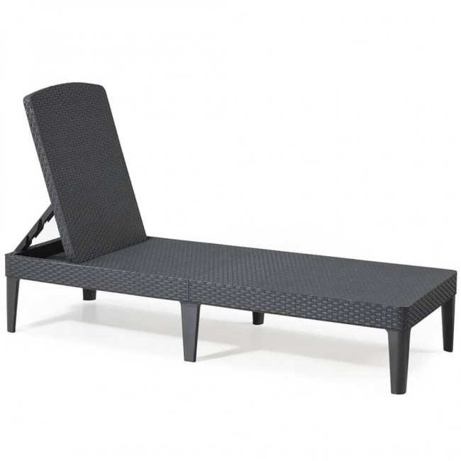 KETER POLY RATTAN LOUNGER JAIPUR GRAPHITE
