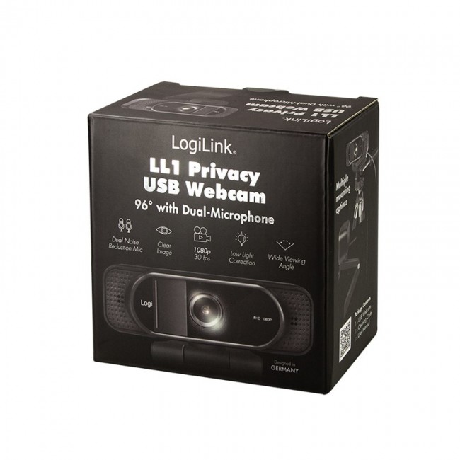 LogiLink UA0381 webcam 1920 x 1080 pixels USB 2.0 Black LogiLink UA0381 webcam 1920 x 1080 pixels USB 2.0 Black