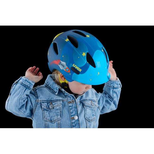 uvex oyo style monster lagoon matt children's cycling helmet, size 50 54