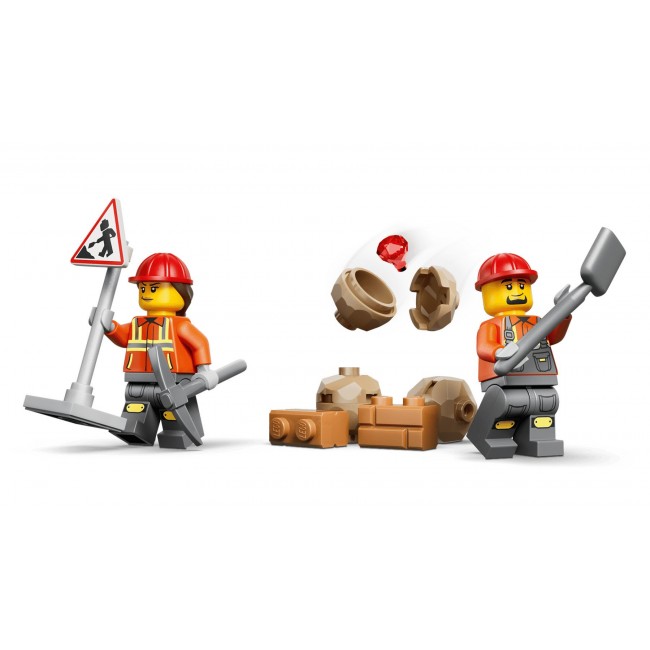 LEGO CITY 60480 Yellow Backhoe Loader
