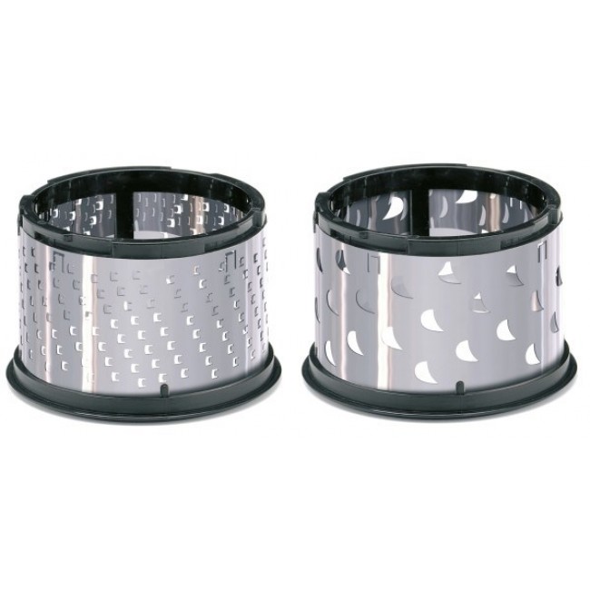 GEFU 19060 manual grater/spiralizer Rotary grater Black, Stainless steel