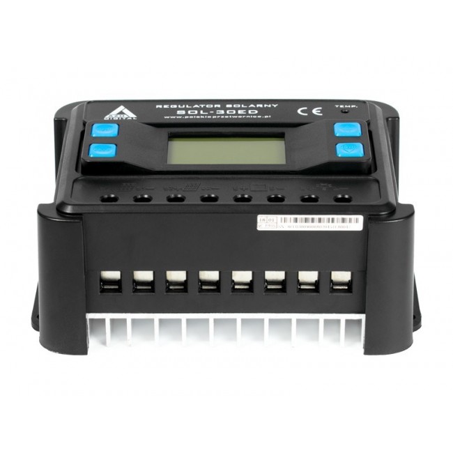 Solar charge controller AZO Digital PWM SOL-30ED 12/24 - 30A (LCD display)