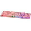 Deltaco Gaming GAM-021-RGB-P-DE keyboard USB QWERTZ German Pink