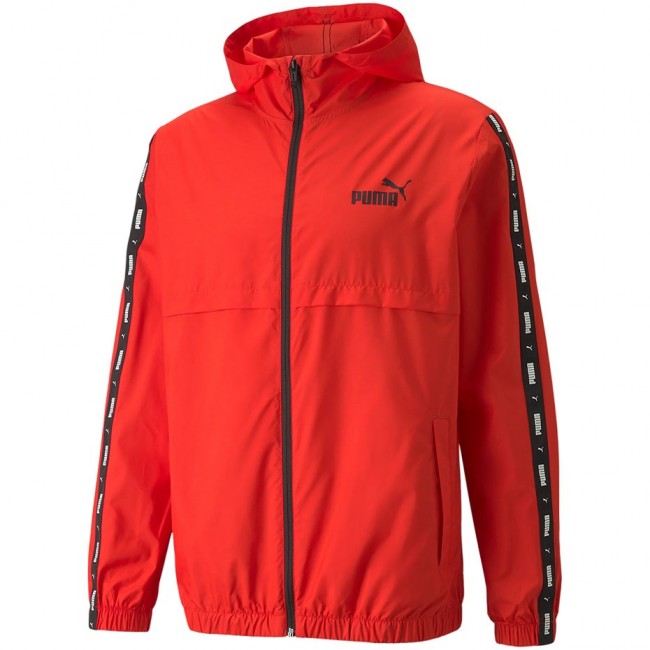 Puma ESS+TAPE Windbreaker Men's Jacket Red 847477 11