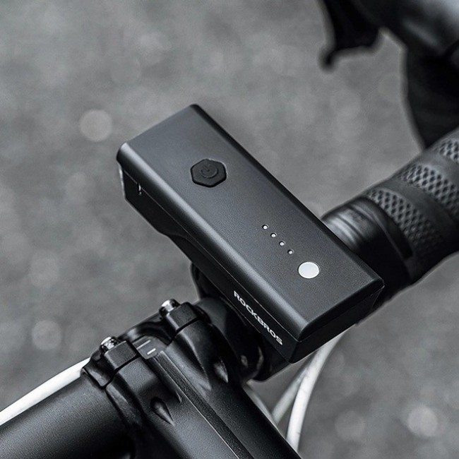 Rockbros Bike light + USB-C - USB-A cable 260 lm Black Rockbros Bike light + USB-C - USB-A cable 260 lm Black