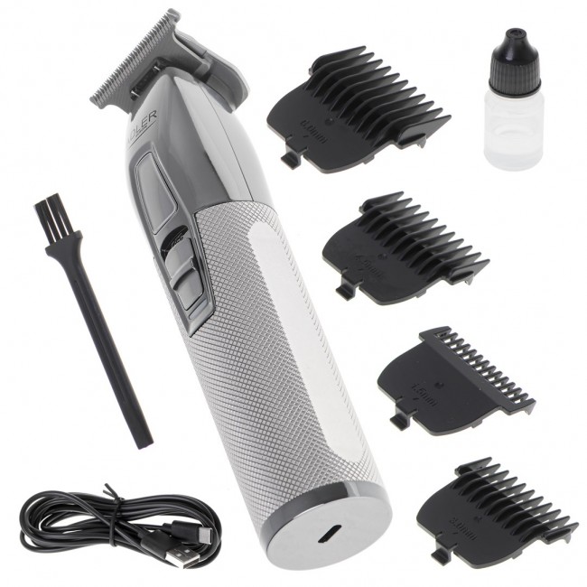 Adler AD 2836S beard trimmer Battery 4 6 mm Silver Adler AD 2836S beard trimmer Battery 4 6 mm Silver
