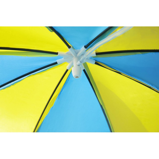 Bestway Steel Pro 2.44m x 51cm Splash-in-shade Play Pool, Orange/Yellow Bestway Steel Pro 2.44m x 51cm Splash-in-shade Play Pool, Orange/Yellow