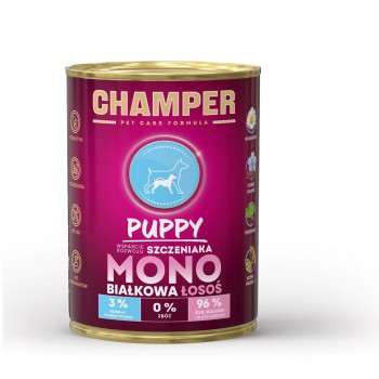 CHAMPER Puppy Salmon - wet dog food - 400g