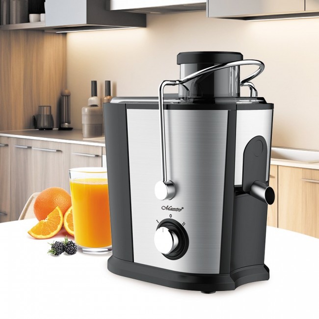 Feel Maestro MR-802 Juicer 700 W Black, Silver Feel Maestro MR-802 Juicer 700 W Black, Silver