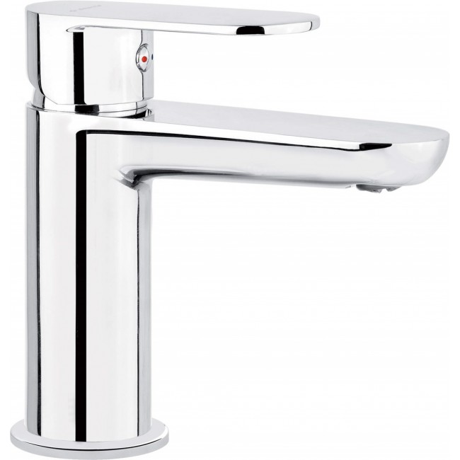 Basin mixer with temperature limitation Basin mixer with temperature limitation
