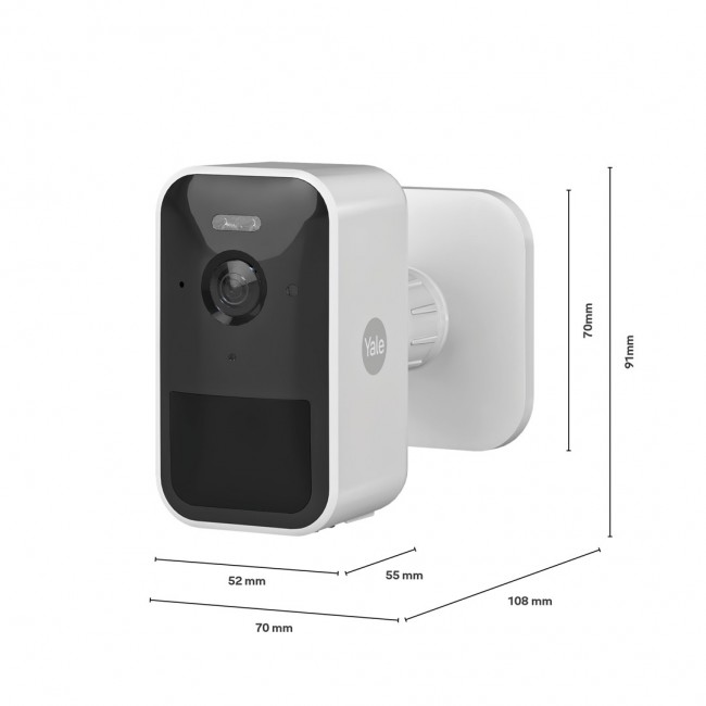 Yale SV-OC-1A-W security camera Cube IP security camera Indoor & outdoor 1080 x 1920 pixels Wall