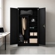 Iron Mate SATURN Metal Utility Cupboard 185x90x45 Black RAL9005