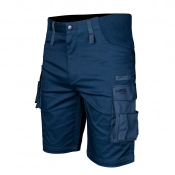 Kr tkie spodenki Mix&Match, guma w pasie, granatowe, rozmiar XXL