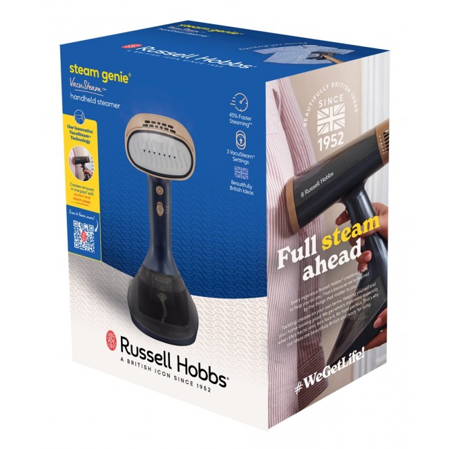 Russell Hobbs 28550-56 garment steamer Handheld garment steamer 0.2 L 1400 W Blue, Gold
