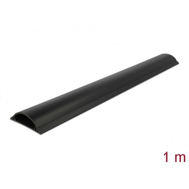 DeLOCK Cable Duct self-adhesive 70 x 20 mm - length 1 m black
