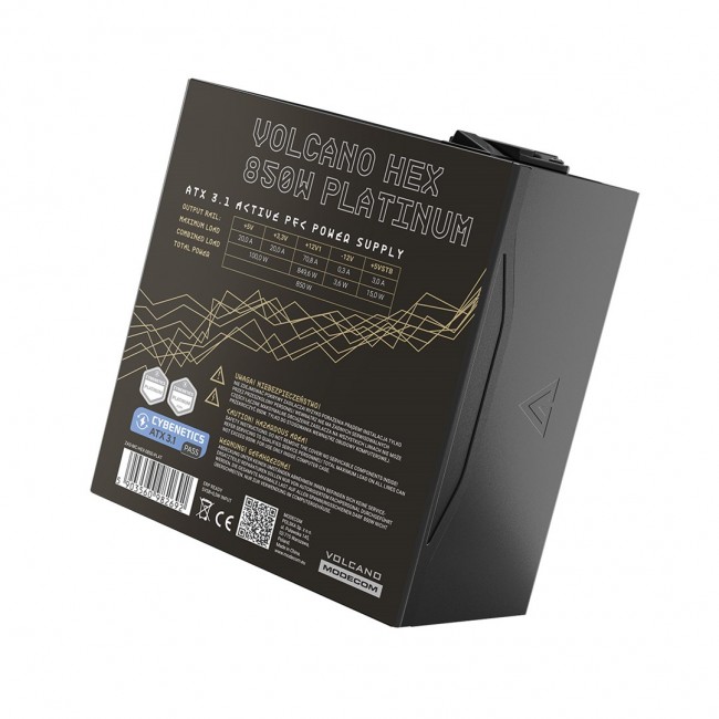 MODECOM Power Supply VOLCANO HEX PLATINUM 850W ATX3.1