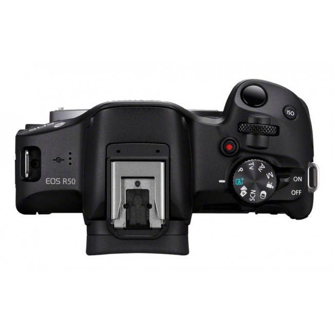 Canon EOS R50, Black + RF-S 18-45mm F4.5-6.3 IS STM Kit
