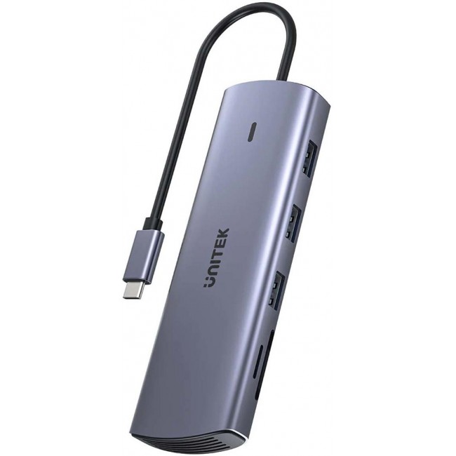 Unitek Hub 9in1 USB C Gigabit Ethernet HDMI VGA 3x USB A PD Card Reader 100W Unitek Hub 9in1 USB C Gigabit Ethernet HDMI VGA 3x USB A PD Card Reader 100W