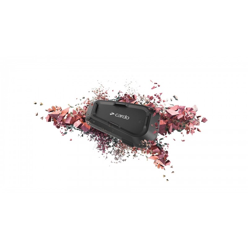 Cardo Spirit motorcycle intercom 2 channels 400 m Black