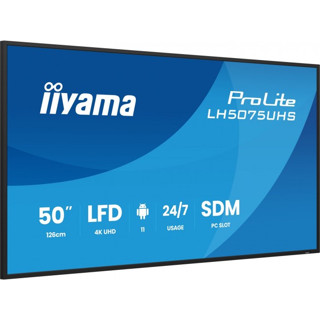 iiyama LH5075UHS-B2AG Signage Display Digital signage flat panel 125.7 cm (49.5 iiyama LH5075UHS-B2AG Signage Display Digital signage flat panel 125.7 cm (49.5