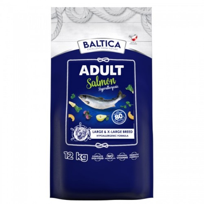 BALTICA Excellent Hypoallergenic Adult Large and X-Large breeds Salmon - dry dog food - 12kg