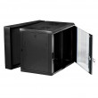 Extralink Rackmount cabinet 12U 600x600 AZH Black wall mounted, swing type