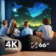 Maclean portable projection screen, compact, floor, 66