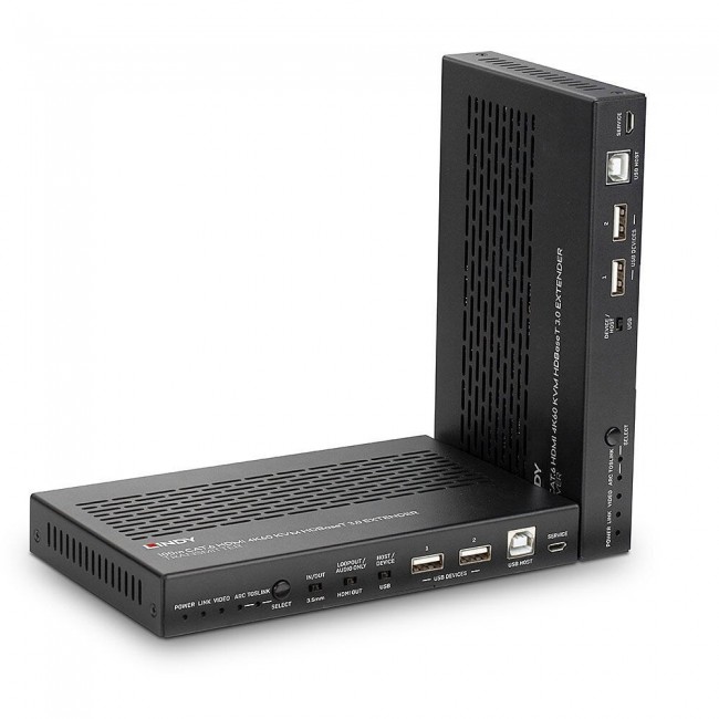 Lindy 100m Cat.6A HDMI 4K60, Audio, IR and RS-232 HDBaseT 3.0 KVM Extender Lindy 100m Cat.6A HDMI 4K60, Audio, IR and RS-232 HDBaseT 3.0 KVM Extender