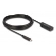 DeLOCK 80028 USB cable USB 3.2 Gen 2 (3.1 Gen 2) 5 m USB C Black