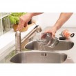 Black & Decker BHFEA515J stick vacuum/electric broom Battery Dry Cyclonic Bagless 0.5 L Orange, White 1.5 Ah