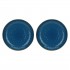 Set of 2 Concerto Blu Avio Round Bowls - Navy Blue, 30 cm