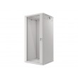 Lanberg wall-mounted installation rack cabinet 19'' 27U 600x600mm gray (glass door)