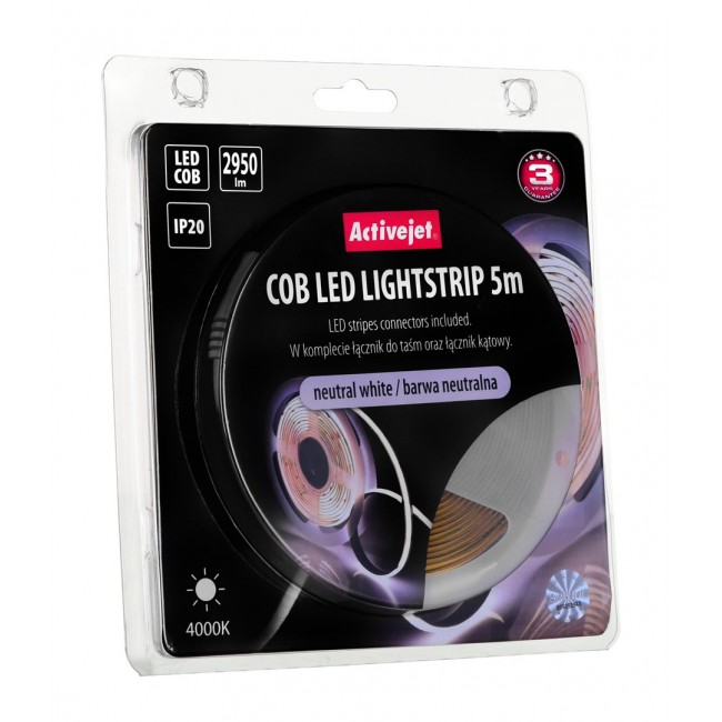 Activejet AJE-COB 5m neut strip light Universal strip light Indoor Activejet AJE-COB 5m neut strip light Universal strip light Indoor