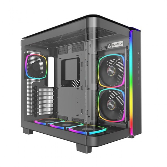 Montech KING 95 PRO Midi-Tower, Tempered Glass, ARGB - black Montech KING 95 PRO Midi-Tower, Tempered Glass, ARGB - black