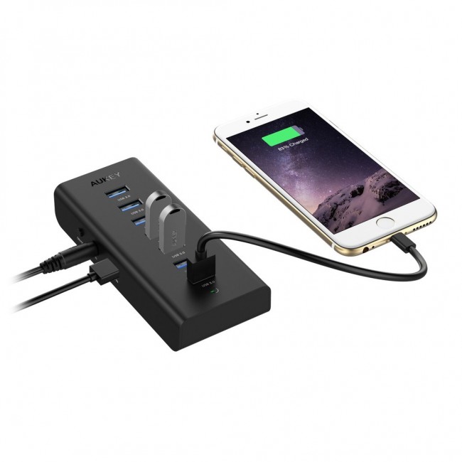 AUKEY CB-H3 interface hub Black AUKEY CB-H3 interface hub Black