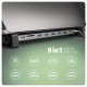 AXAGON HMC-10HLS multiport hub, 4x USB-A and 2x USB-C, HDMI 4K/60Hz, RJ-45, SD/microSD, PD 100W AXAGON HMC-10HLS multiport hub, 4x USB-A and 2x USB-C, HDMI 4K/60Hz, RJ-45, SD/microSD, PD 100W