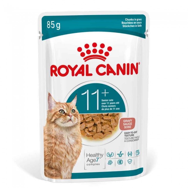 ROYAL CANIN Ageing 11+ Chunks in gravy - wet cat food - 12x85g
