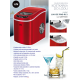 Portable ice cube maker LIN ICE PRO-R12 red