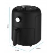 Esperanza EKA001 Fat-free fryer 2,6L 1000W Black
