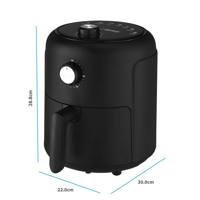 Esperanza EKA001 Fat-free fryer 2,6L 1000W Black