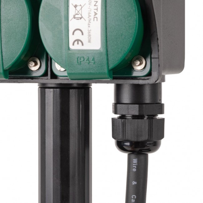 Entac Garden Socket Extension Cord O1S 2 Sockets 5m IP44 Entac Garden Socket Extension Cord O1S 2 Sockets 5m IP44