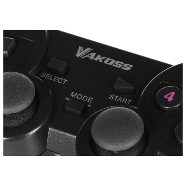 Vakoss GP-4705BK Gaming Controller Black RF Gamepad Analogue / Digital PC, Playstation 3