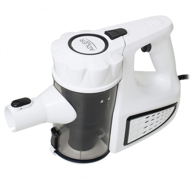 Adler AD 7036W stick vacuum/electric broom 2-in-1 stick vacuum AC Dry Bagless 1.5 L Black, White