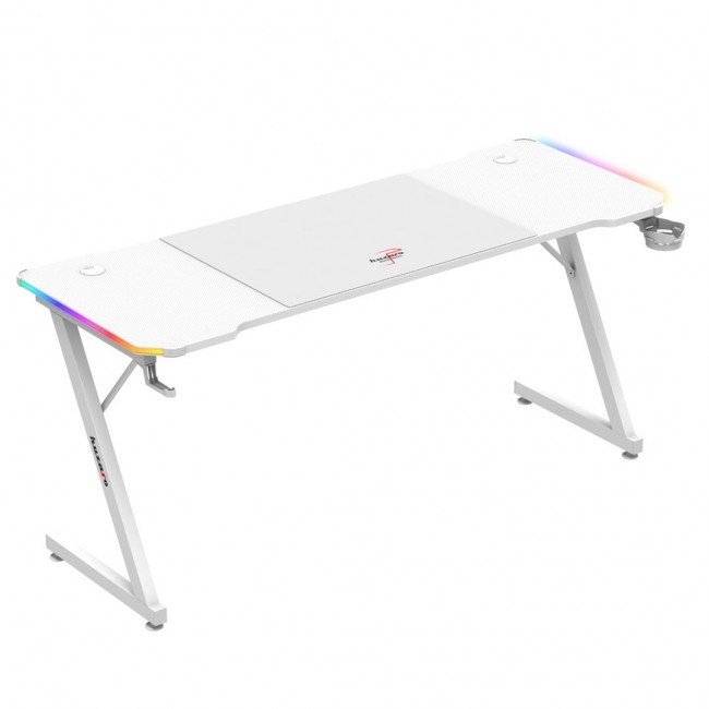 Huzaro Hero 4.8 White RGB - gaming desk Huzaro Hero 4.8 White RGB - gaming desk