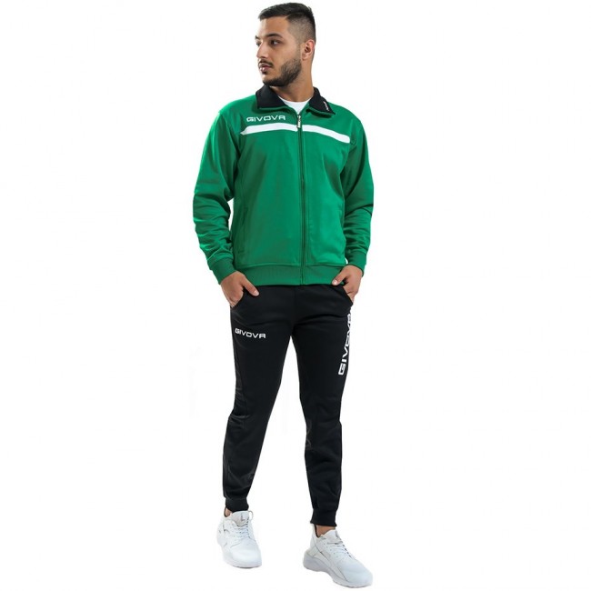 Givova Tuta Givova One Tracksuit Green-Black TT012 1310 M Givova Tuta Givova One Tracksuit Green-Black TT012 1310 M