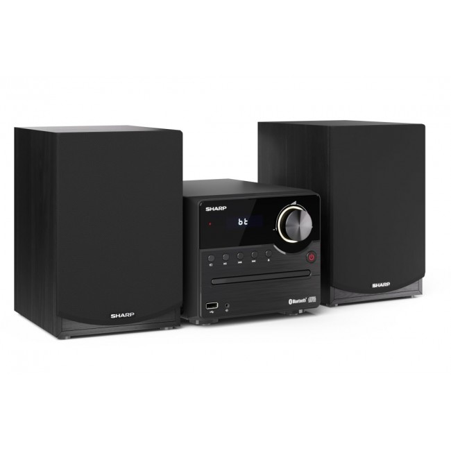 Sharp XL-B512(BK) Hi-Fi Micro System, CD/FM/USB/Bluetooth v5.0, 45W, Black Sharp | Hi-Fi Micro System | XL-B512(BK) | USB port | AUX in | Bluetooth | CD player | Black | FM radio | Wireless connection
